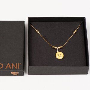 NWT Alex & Ani 14kt Gold over 925 Sterling Silver Letter "N" Charm Necklace